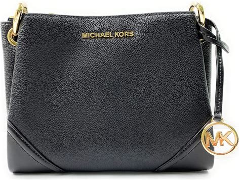 michael kors nicole large triple compartment crossbody bag|Nicole Large Logo Crossbody Bag .